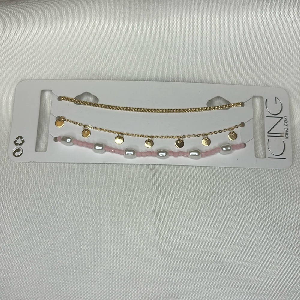 Icing Choker Necklace Set Gold